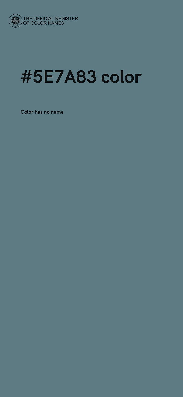 #5E7A83 color image