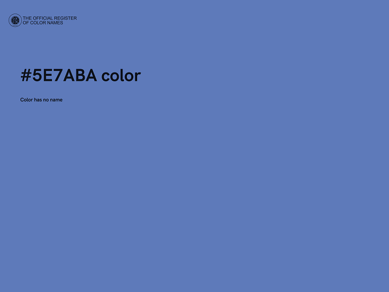 #5E7ABA color image