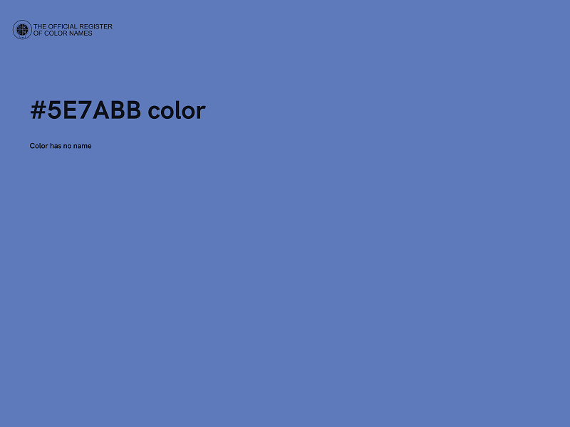 #5E7ABB color image
