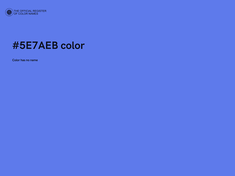 #5E7AEB color image