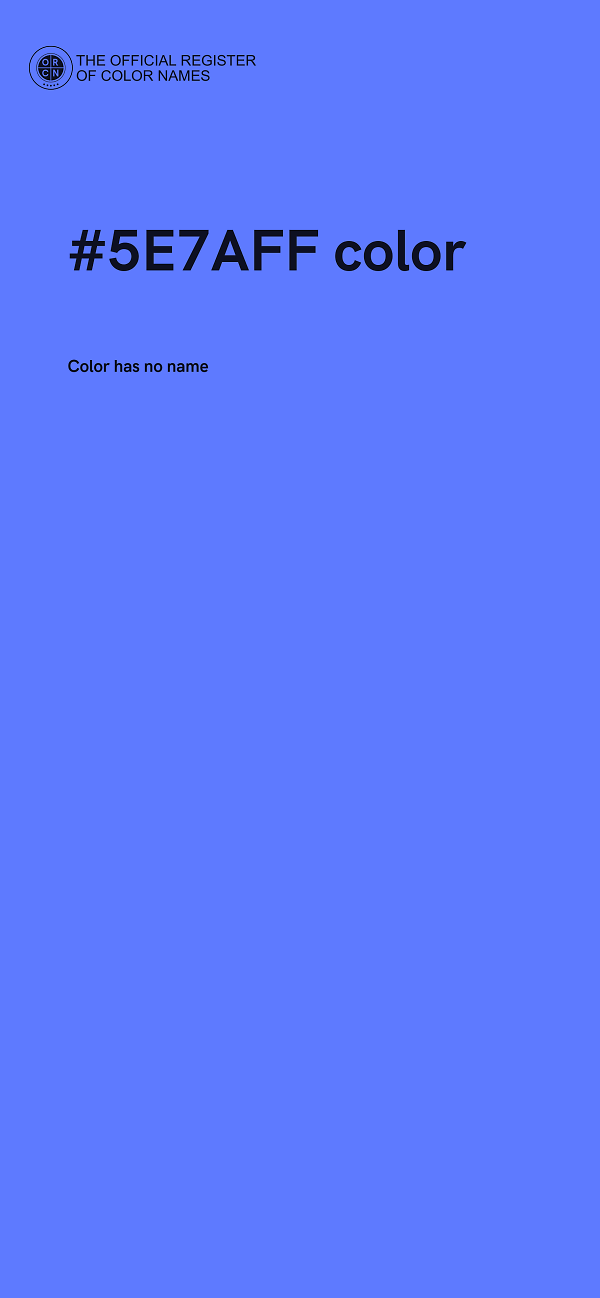 #5E7AFF color image