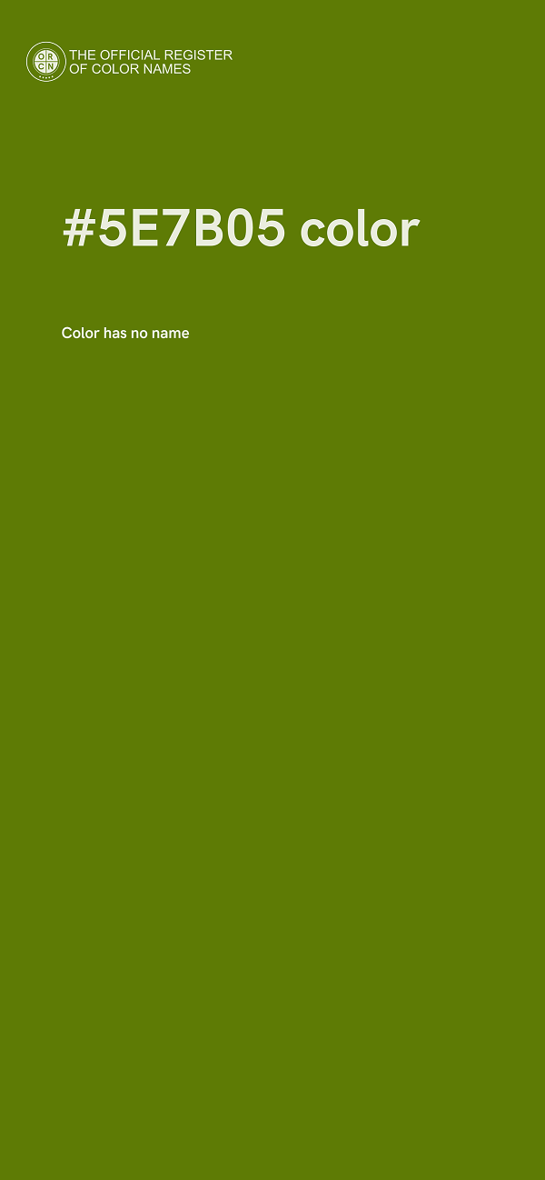#5E7B05 color image