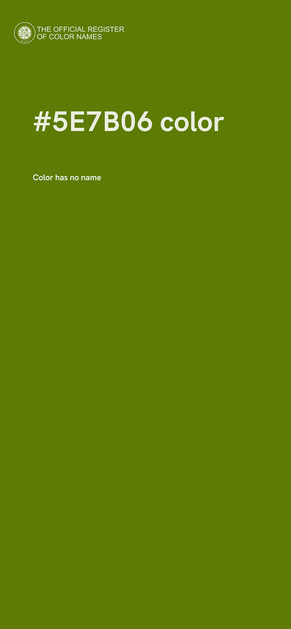 #5E7B06 color image