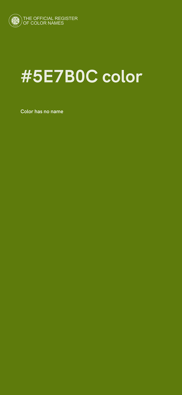 #5E7B0C color image