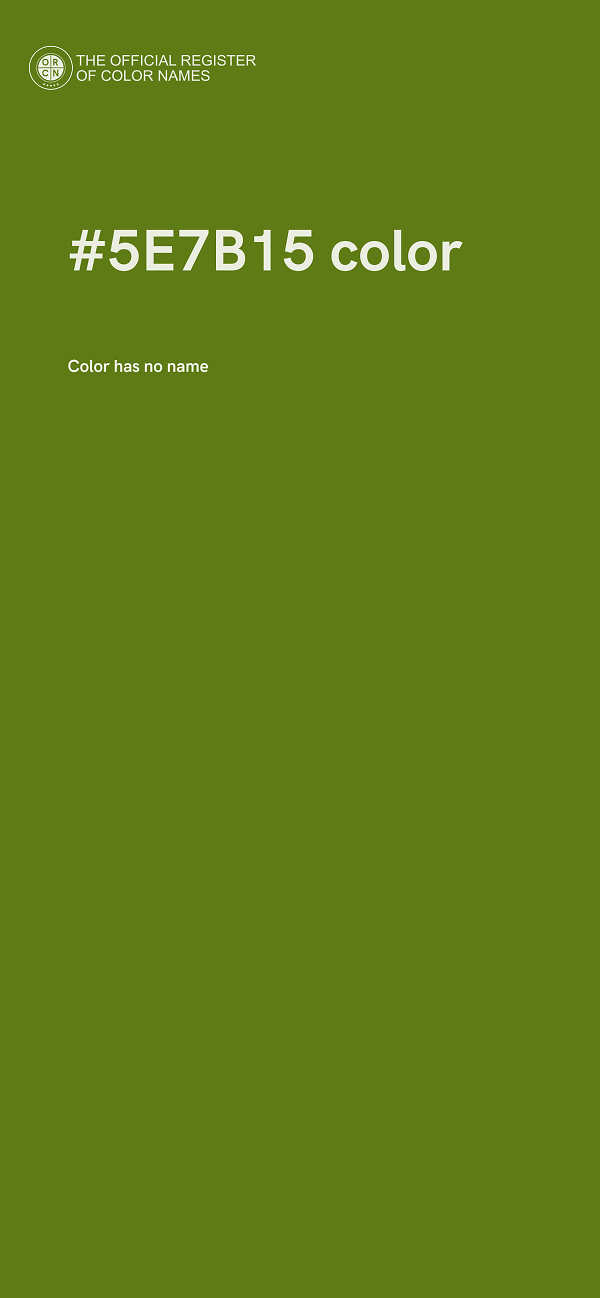 #5E7B15 color image