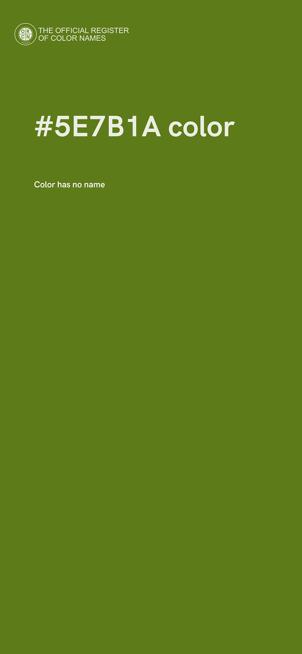 #5E7B1A color image