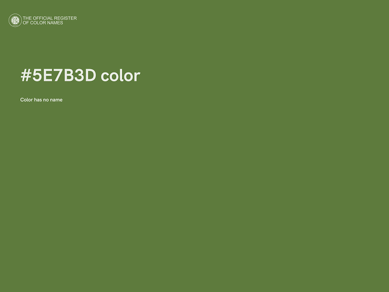 #5E7B3D color image