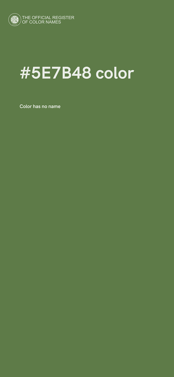 #5E7B48 color image