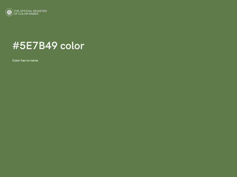 #5E7B49 color image