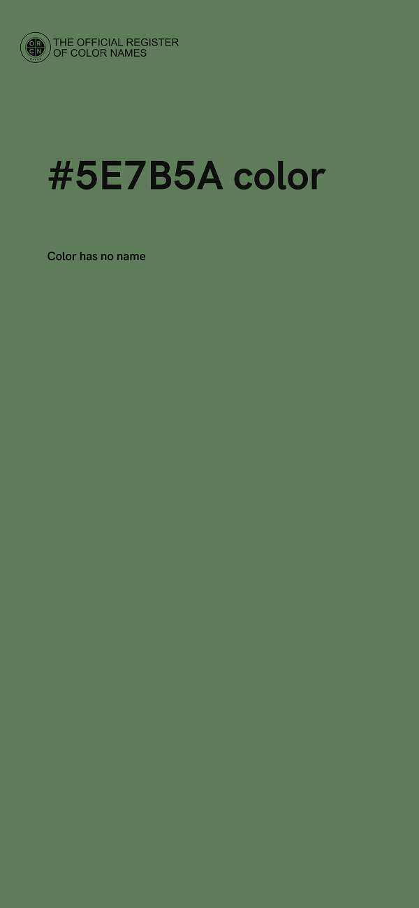 #5E7B5A color image