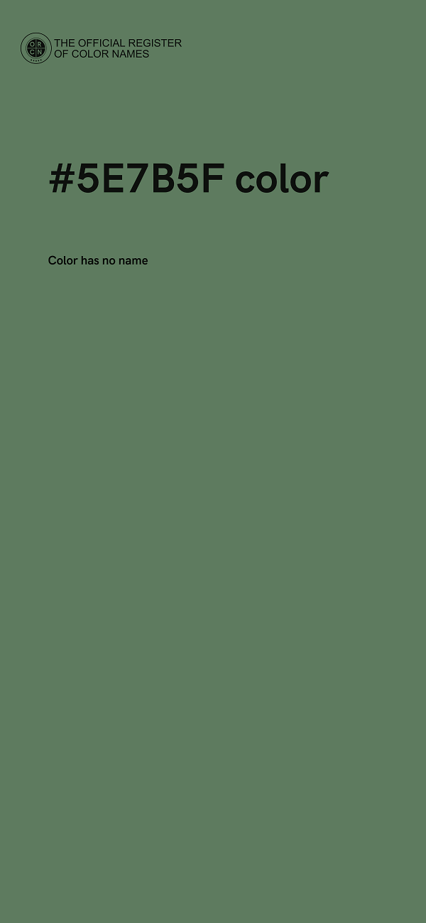 #5E7B5F color image