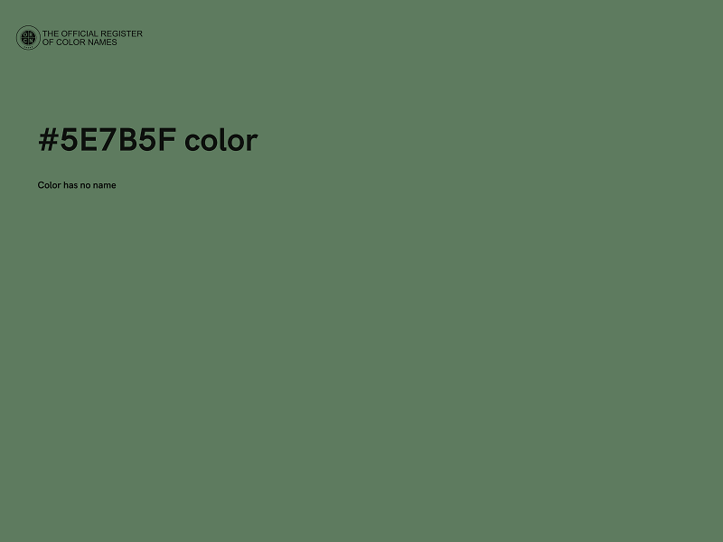 #5E7B5F color image