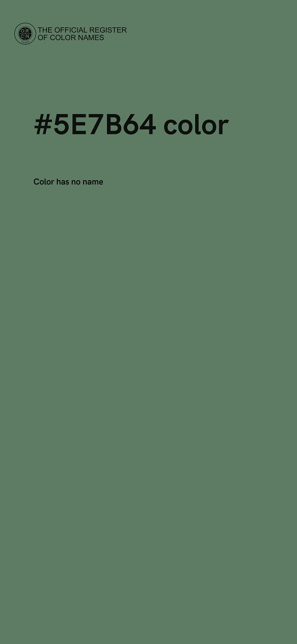 #5E7B64 color image