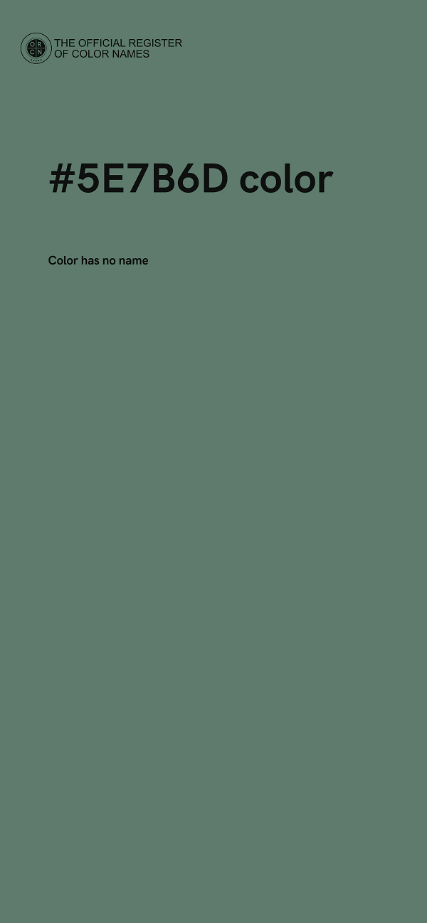 #5E7B6D color image
