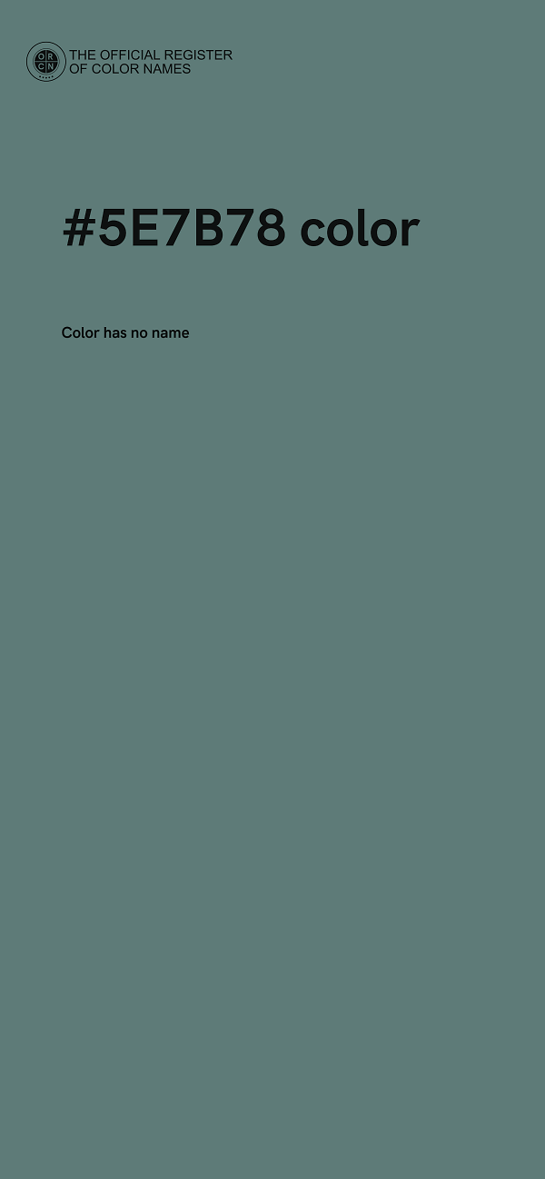 #5E7B78 color image