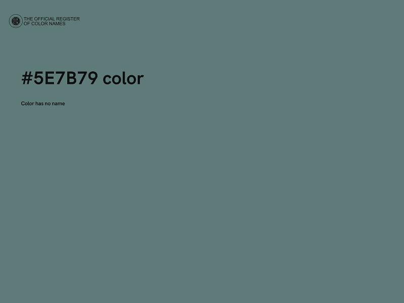 #5E7B79 color image