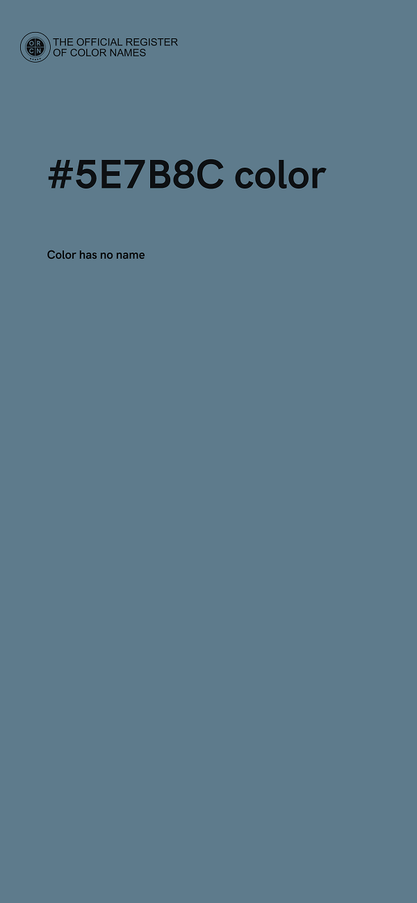 #5E7B8C color image