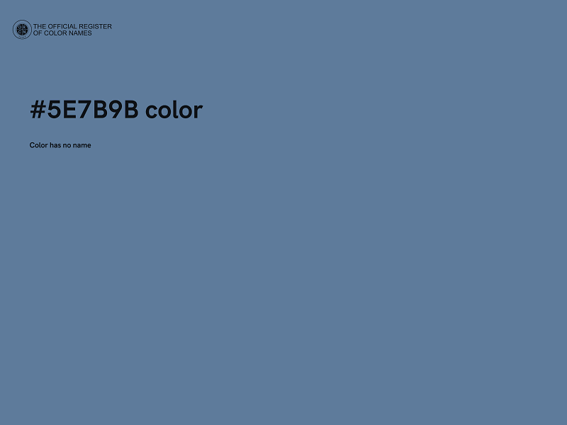 #5E7B9B color image