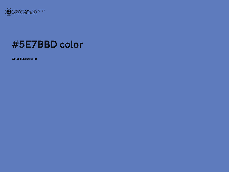 #5E7BBD color image