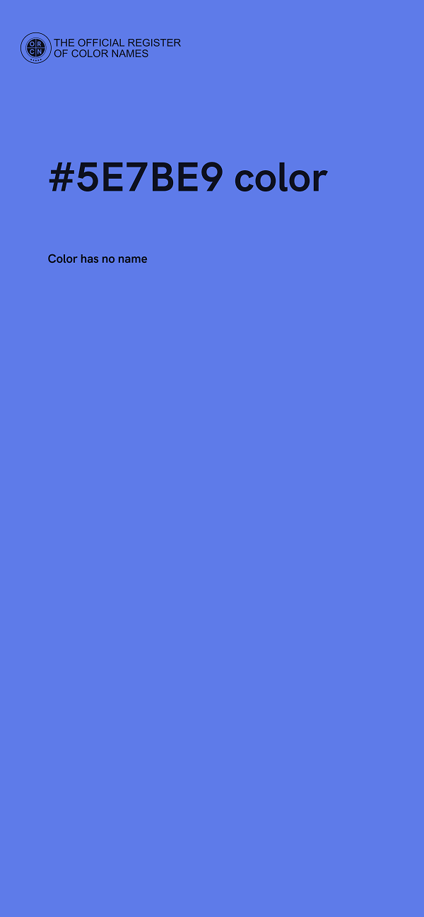 #5E7BE9 color image