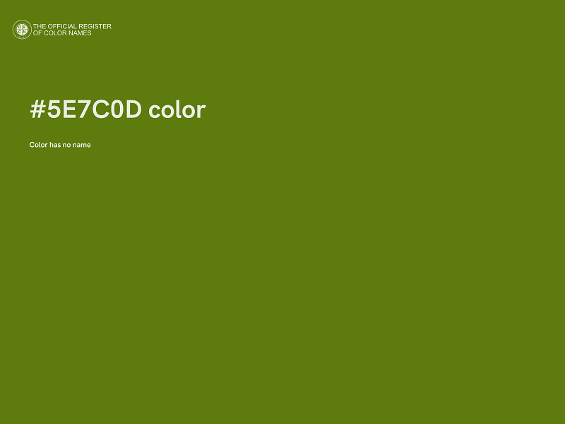 #5E7C0D color image