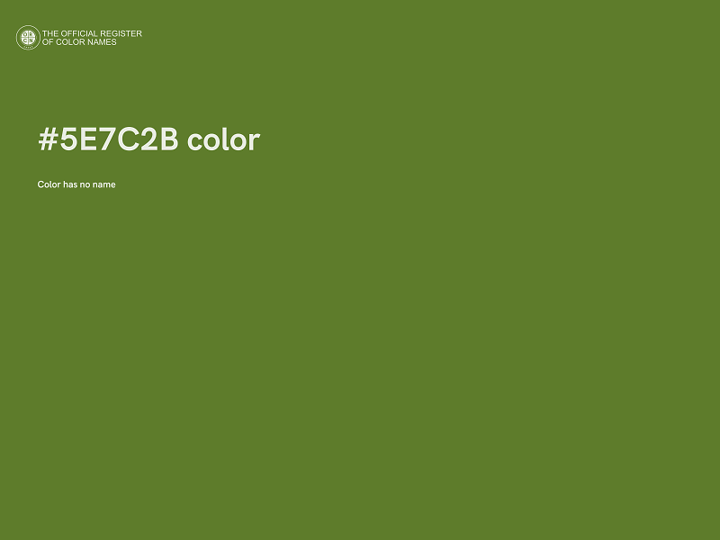 #5E7C2B color image