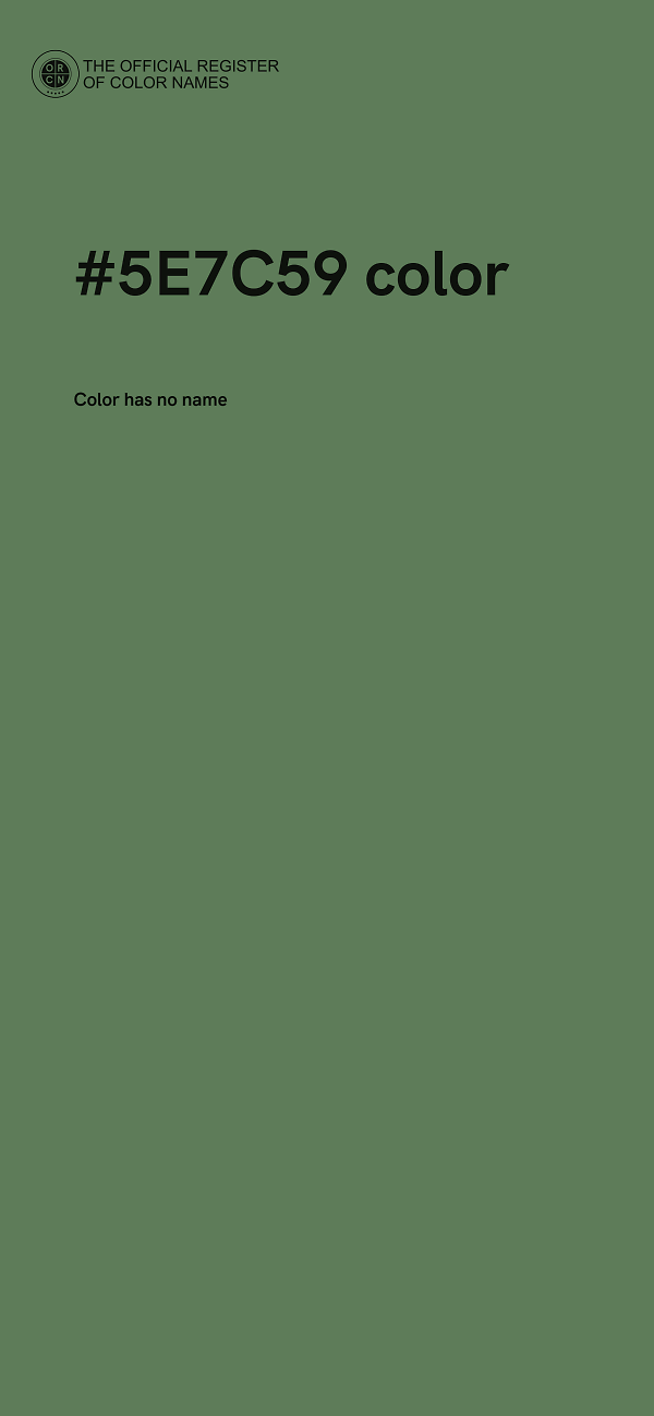 #5E7C59 color image