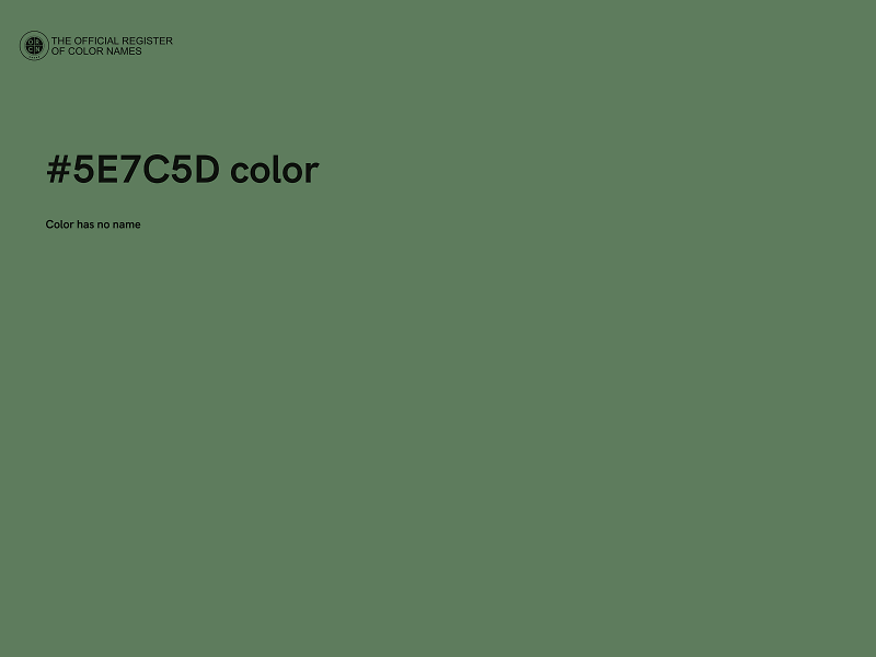 #5E7C5D color image
