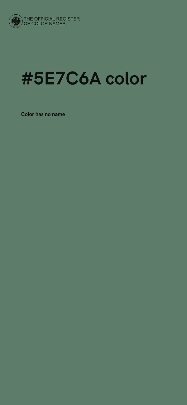 #5E7C6A color image