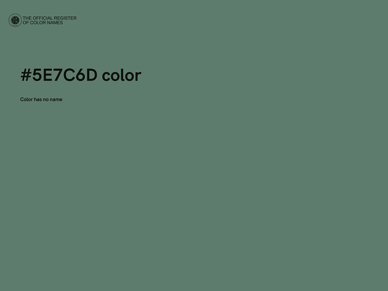 #5E7C6D color image