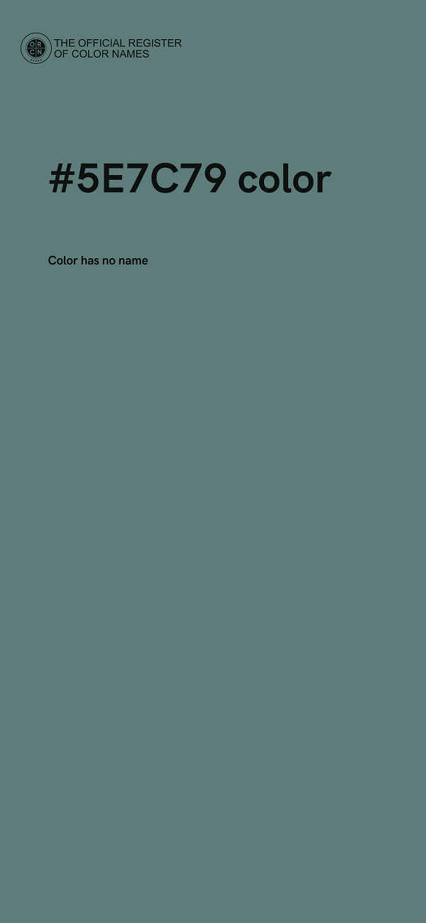 #5E7C79 color image