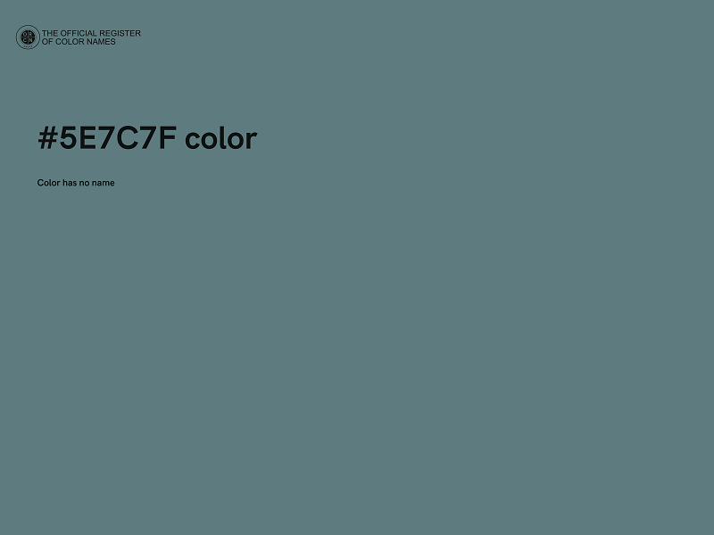 #5E7C7F color image