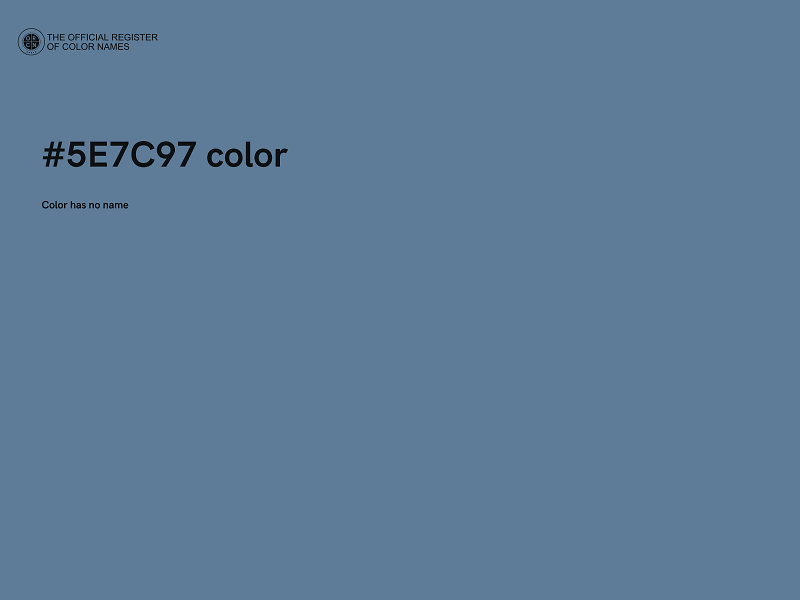 #5E7C97 color image