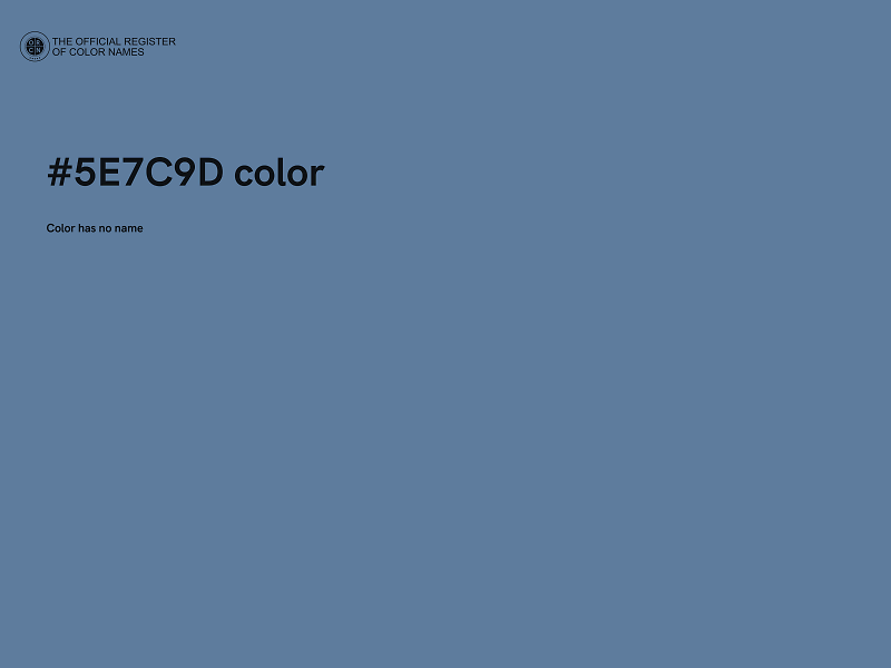 #5E7C9D color image