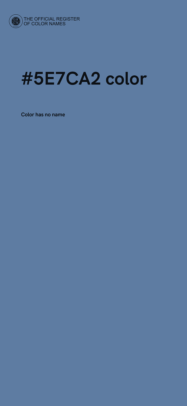 #5E7CA2 color image