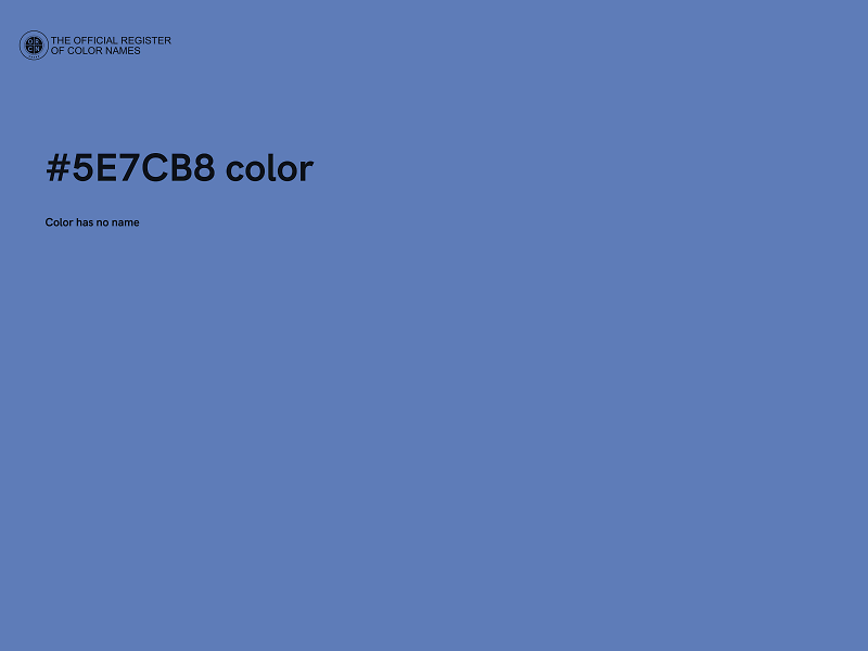 #5E7CB8 color image