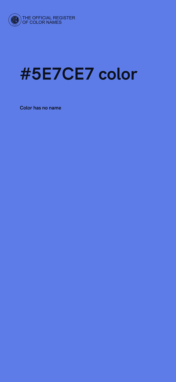 #5E7CE7 color image