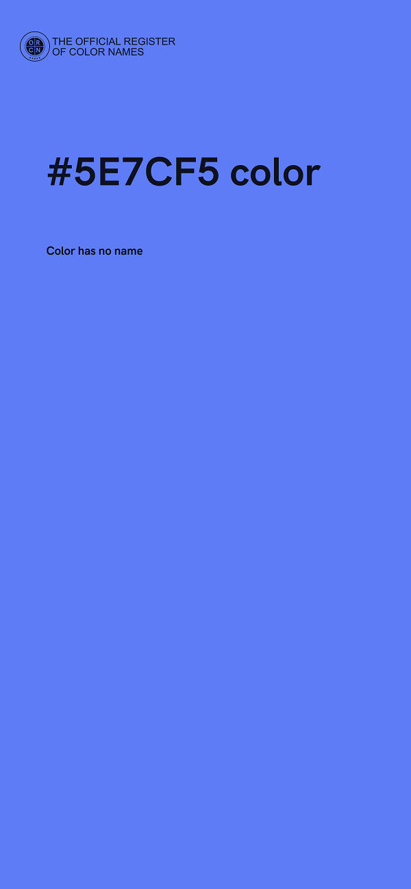 #5E7CF5 color image