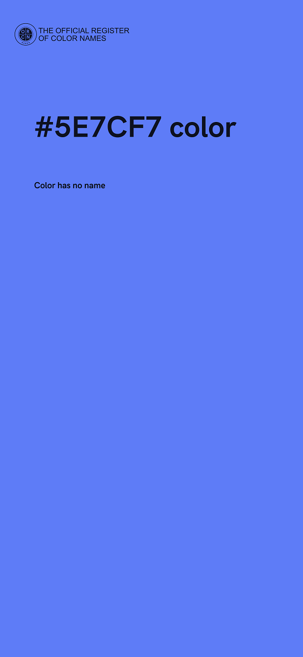 #5E7CF7 color image