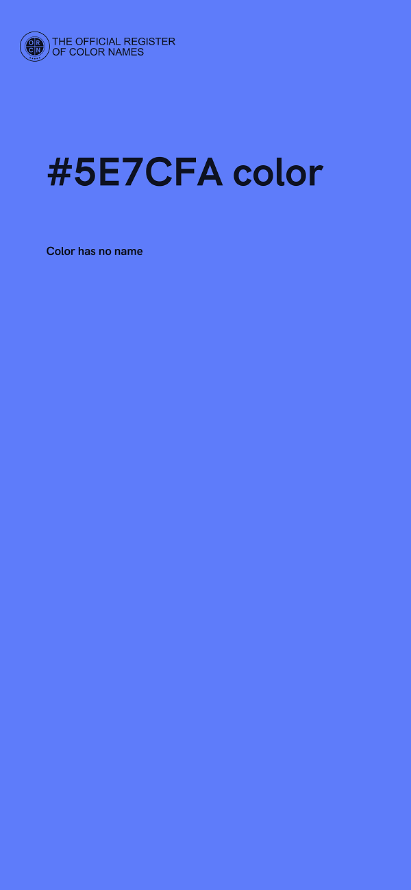 #5E7CFA color image