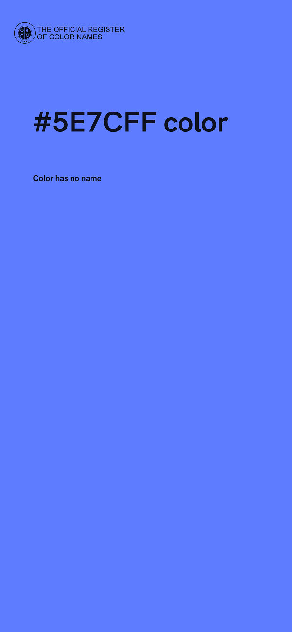 #5E7CFF color image