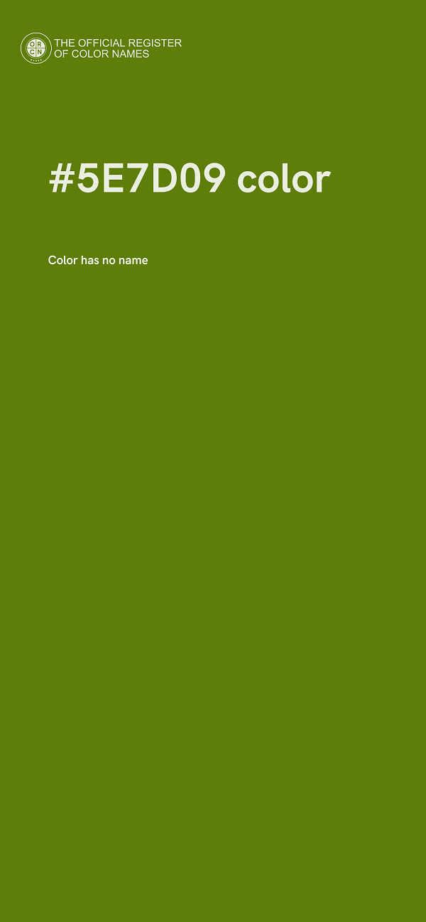 #5E7D09 color image