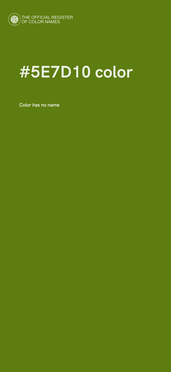 #5E7D10 color image