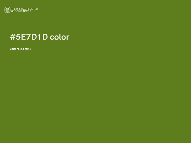 #5E7D1D color image