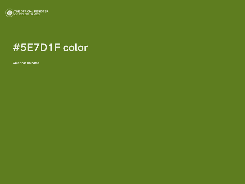 #5E7D1F color image