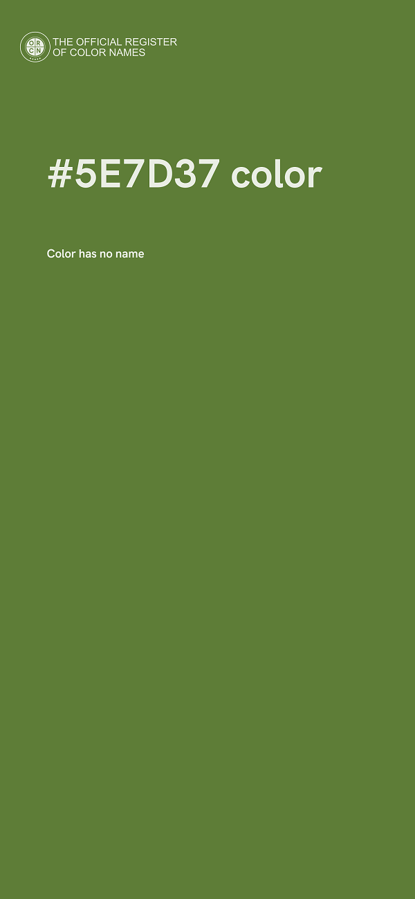 #5E7D37 color image