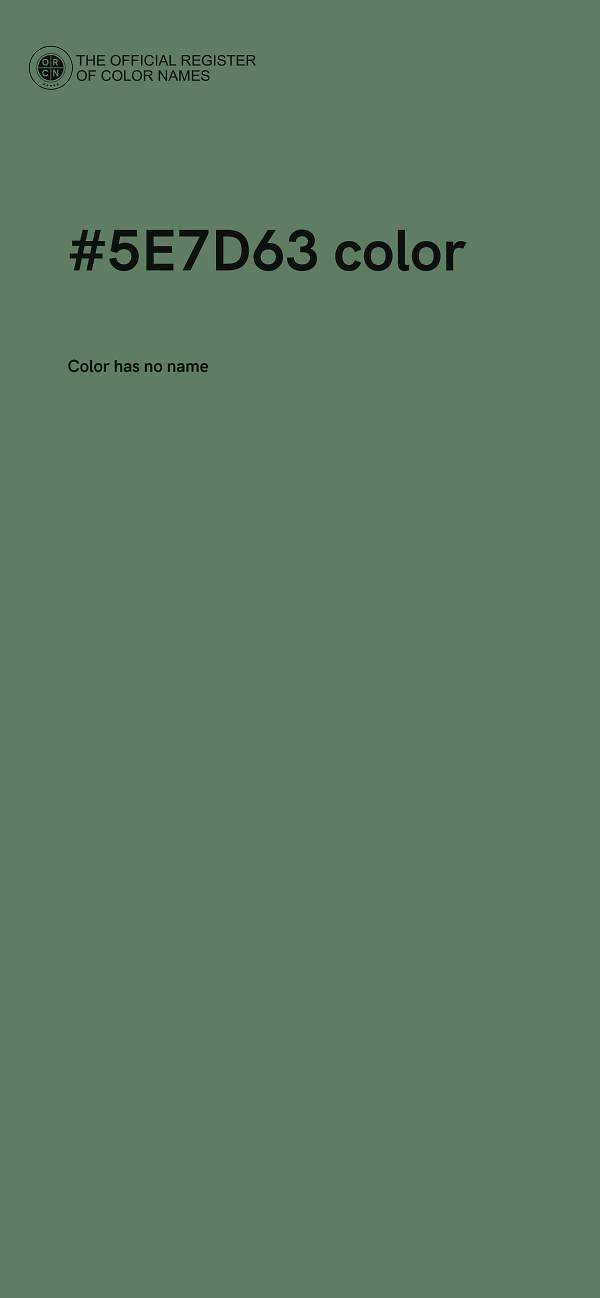 #5E7D63 color image