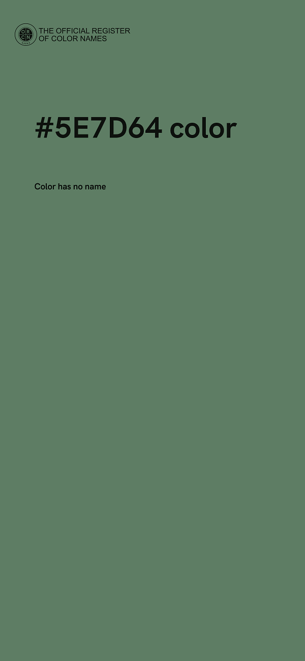 #5E7D64 color image