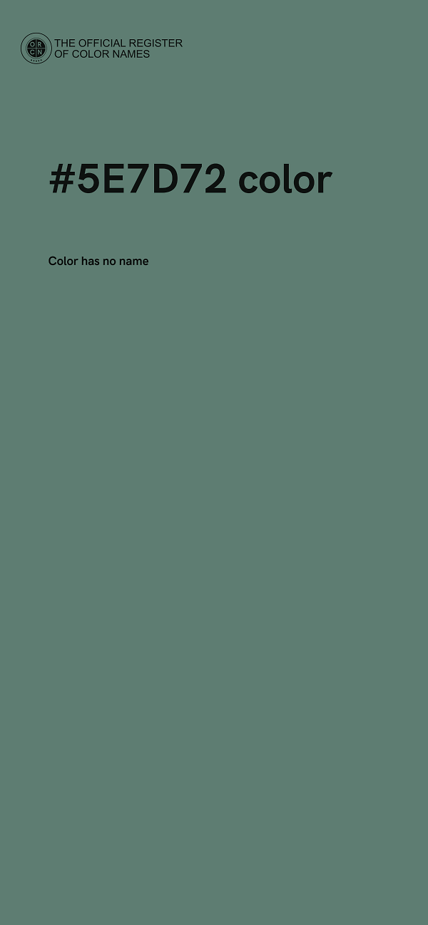#5E7D72 color image