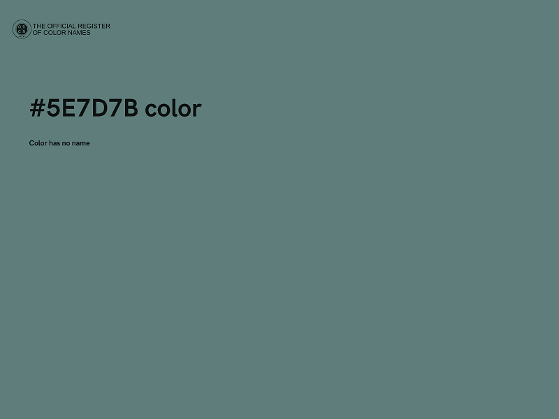 #5E7D7B color image